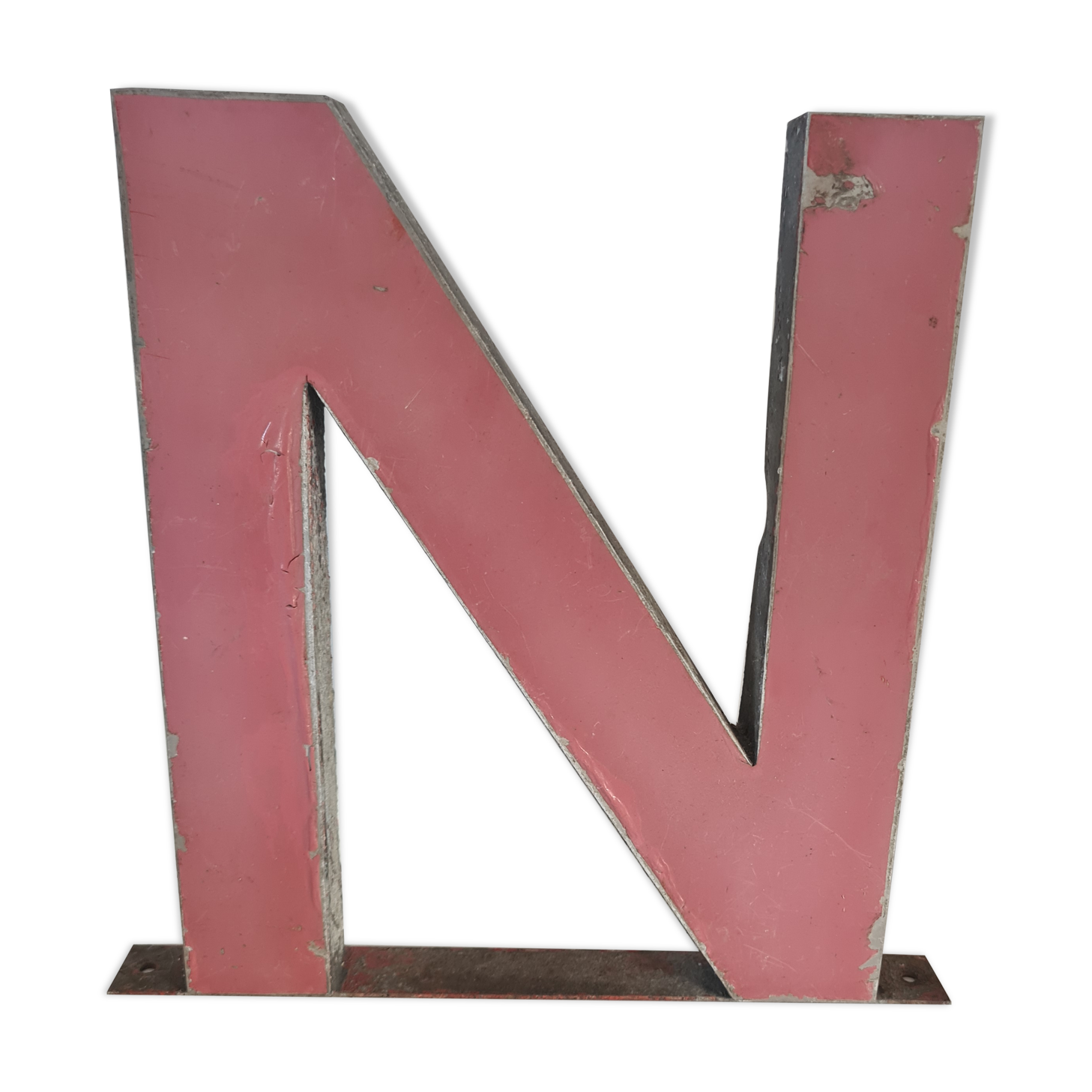 Vintage iron letter N
