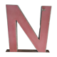 Vintage iron letter N