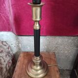 Living room lamp in gilded and black bronze