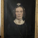 Oil on canvas portrait of a woman