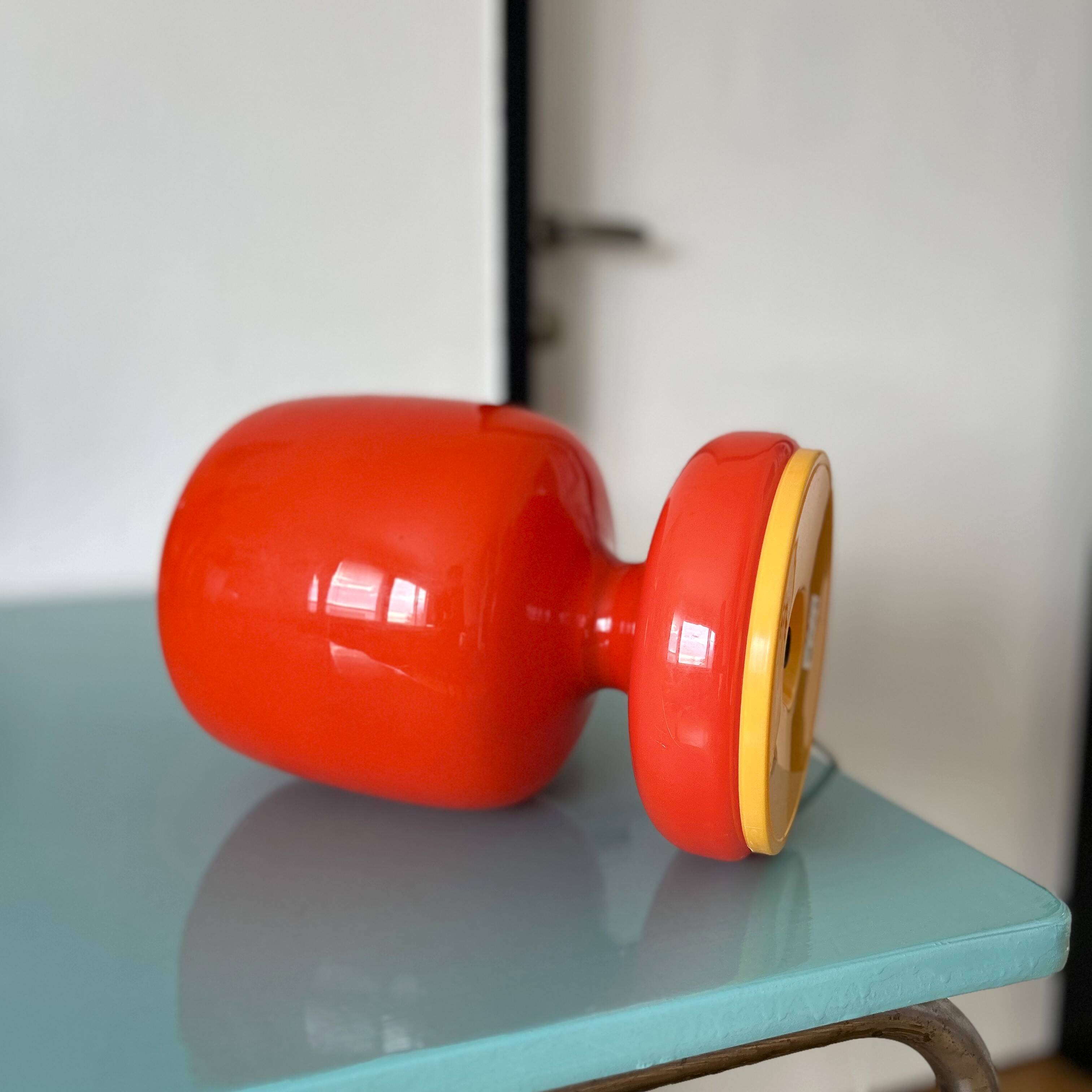 Lampe de bureau vintage en verre opale pour Osvetlovaci Sklo, Tchécoslovaquie