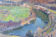 Impressionist landscape with river valley
