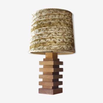 Lampe scandinave en bois et laine