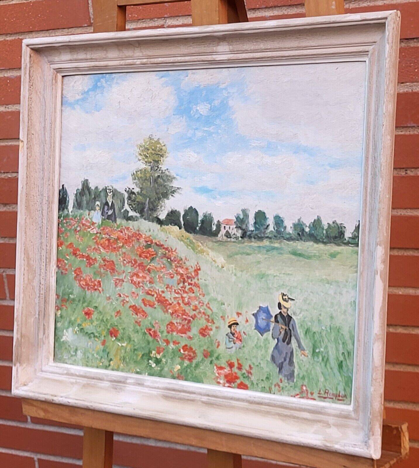 Vintage Mid-Century French Louis Remplon Oil Painting