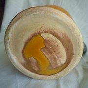 Service to orangeade in glazed earth, 1970s