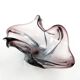 Sommerso bowl, mid-century modern, purple glass, Murano, Italy, 1950s