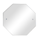 Octagonal bevelled wall mirror