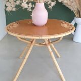 Rattan side table, 1950's