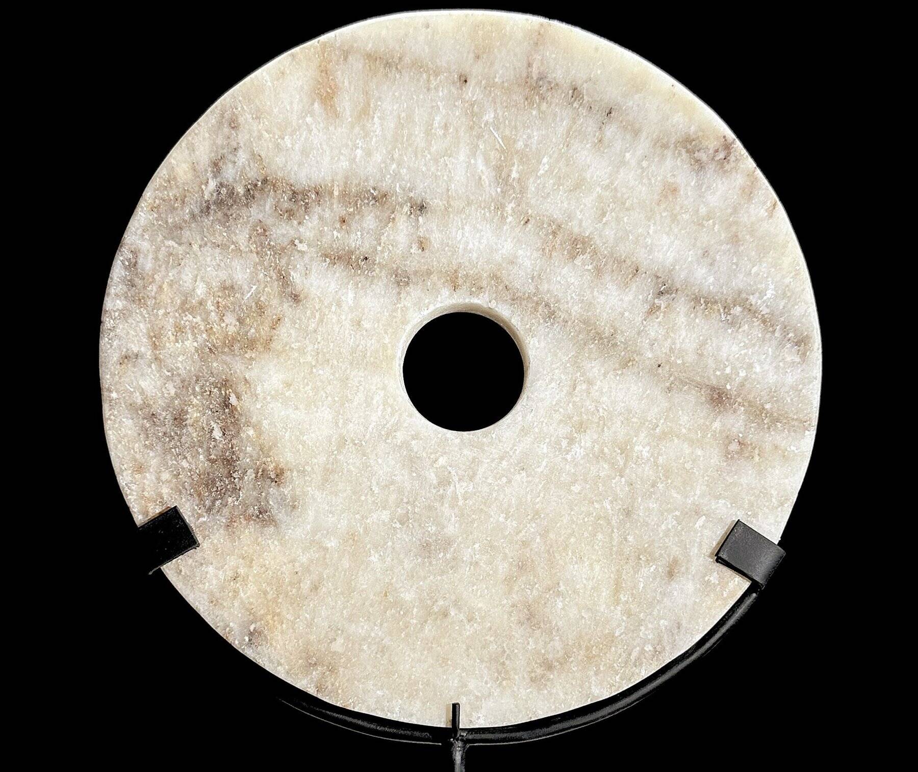 Natural onyx disc on base – unique handcrafted piece