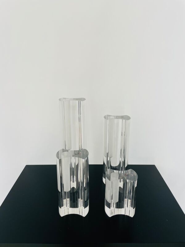 Set complet de 4 vases soliflores Luigi Massoni
