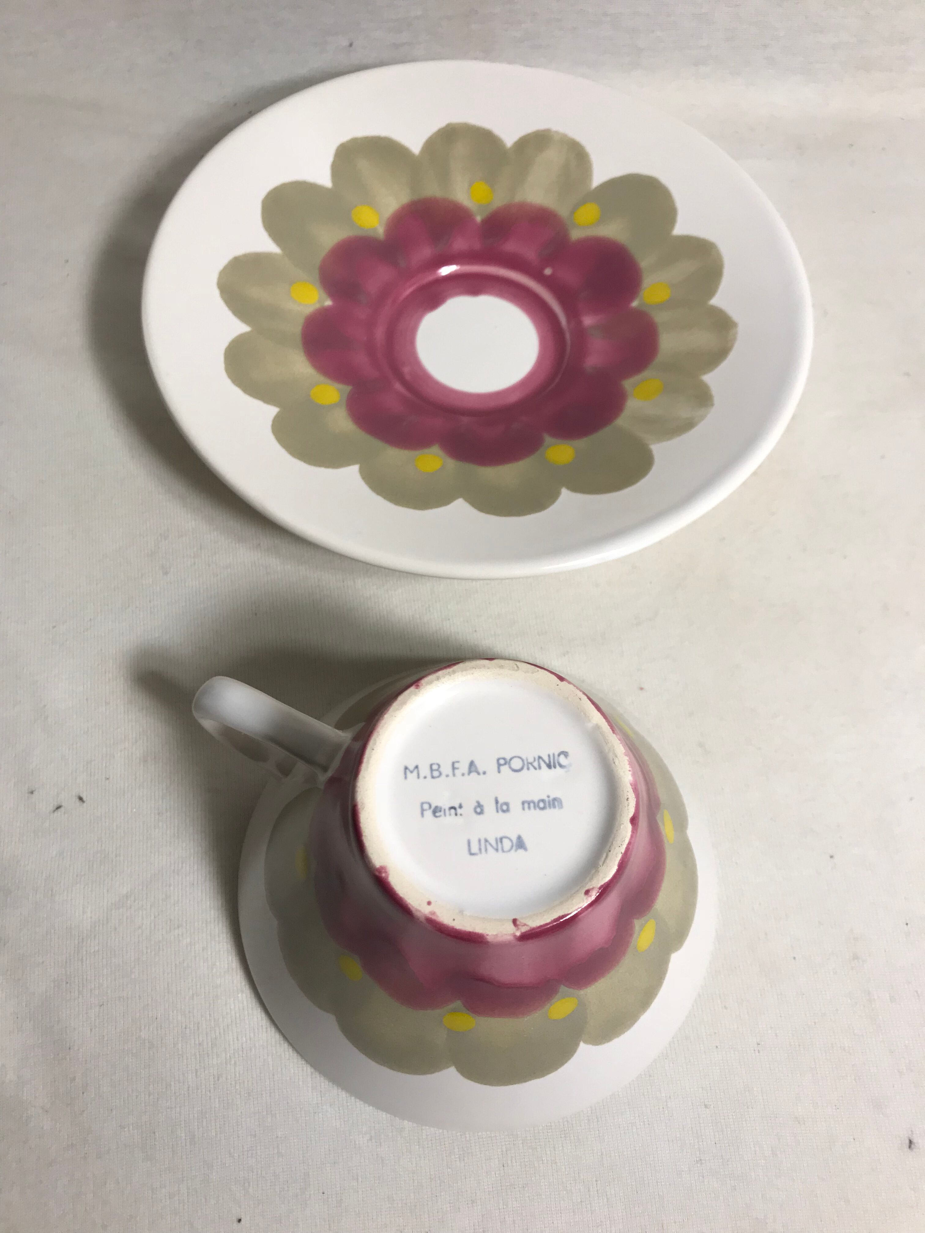 Cups + kitchen Vintage pitcher Mbfa Pornic Linda