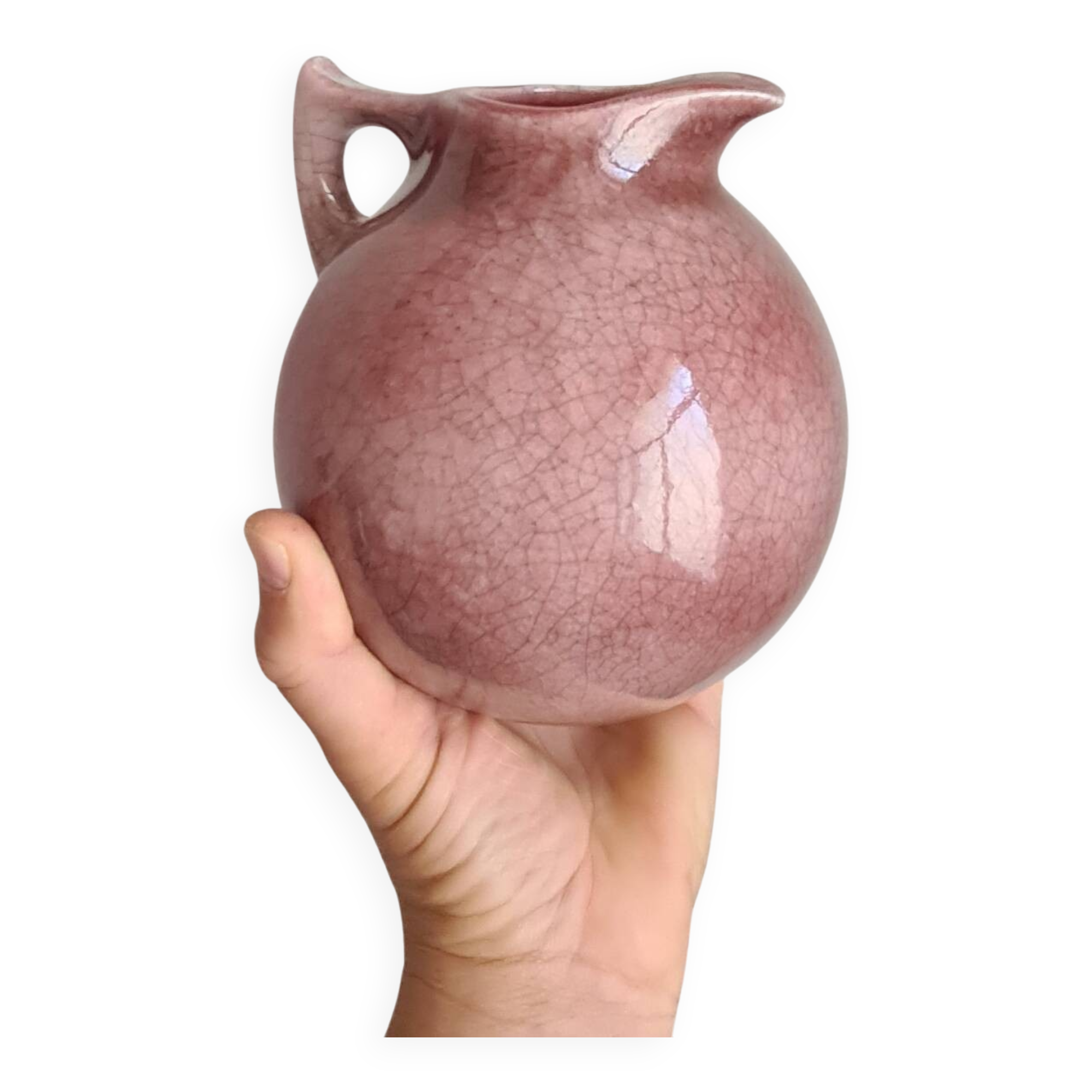 Pichet vintage français en céramique à glaçure Tim Orr