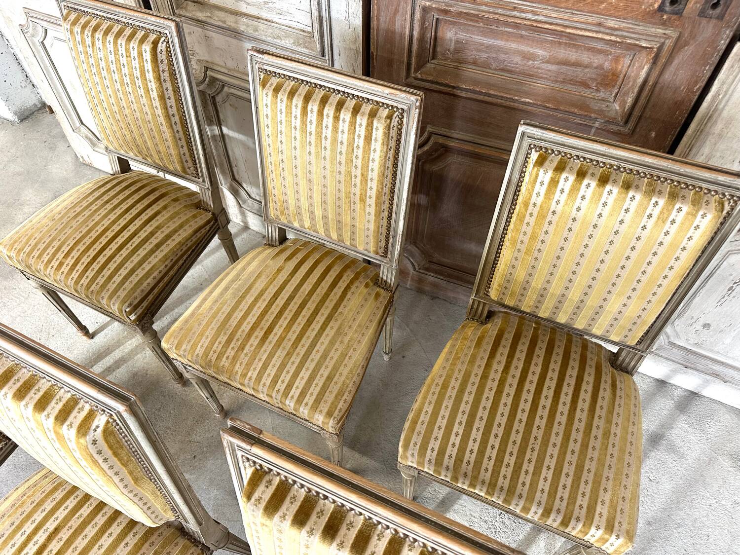 Set of 6 Louis XVI chairs