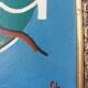 Peinture à l'huile abstraite VINTAGE 1959 | Cubisme moderne du milieu du siècle | Original S