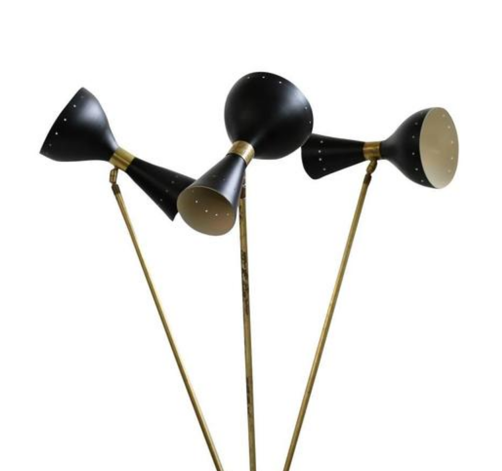 Floor lamp in the style of the Italian creations of the 50s
