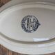 Ceramic dish with arabesque and flower decorations E. Bourgeois Terre de Fer