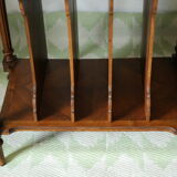 Louis XVI style music cabinet display case in 20th century walnut