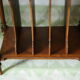 Louis XVI style music cabinet in walnut, 20th century.
