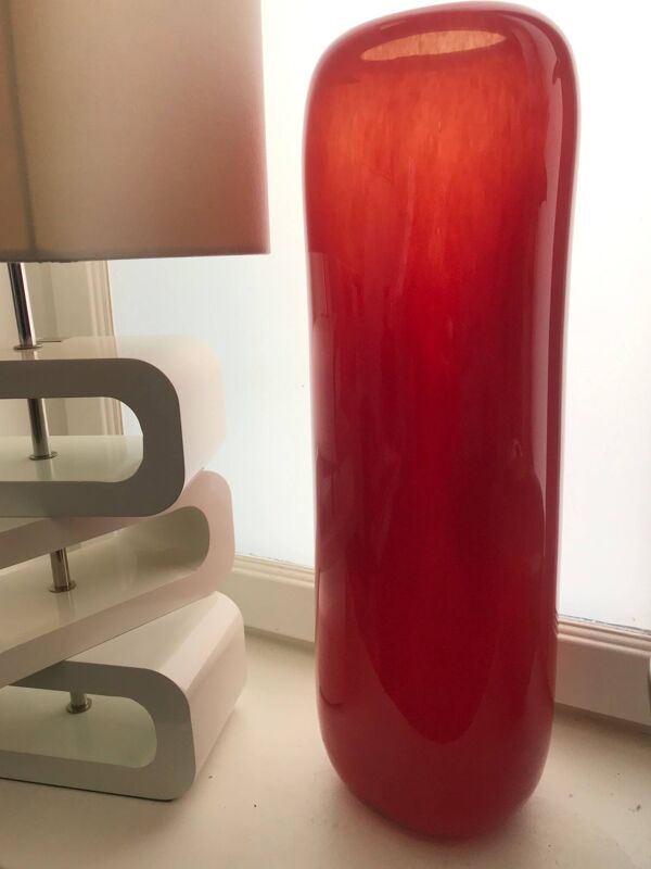 Grand Vase • Verre • Henry Dean • 1980