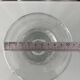 Vintage Scandinavian glass Candle Holder – Clear Pressed Glass – 1970s