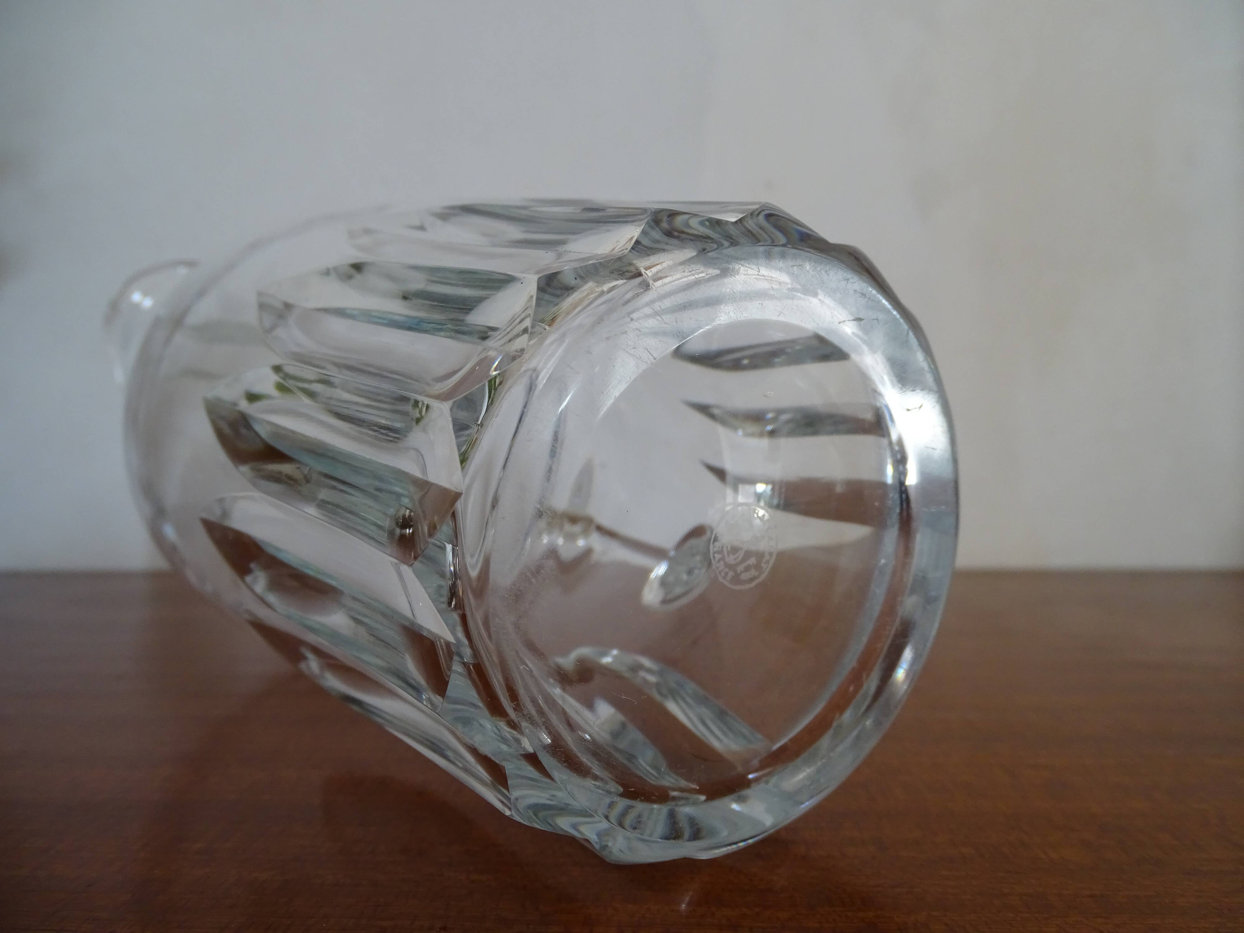 Crystal water broc Baccarat - model cote d'azur - Signed