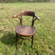 J J Kohn curved wood office chair