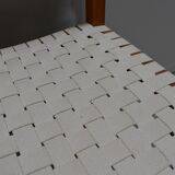 Suite of 6 vintage chairs in light beech late 20th