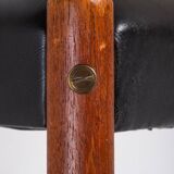 Three-Legged Teak Stool, Denmark, 1960s