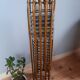 Column shelf range 24 CD metal and bamboo, 80s