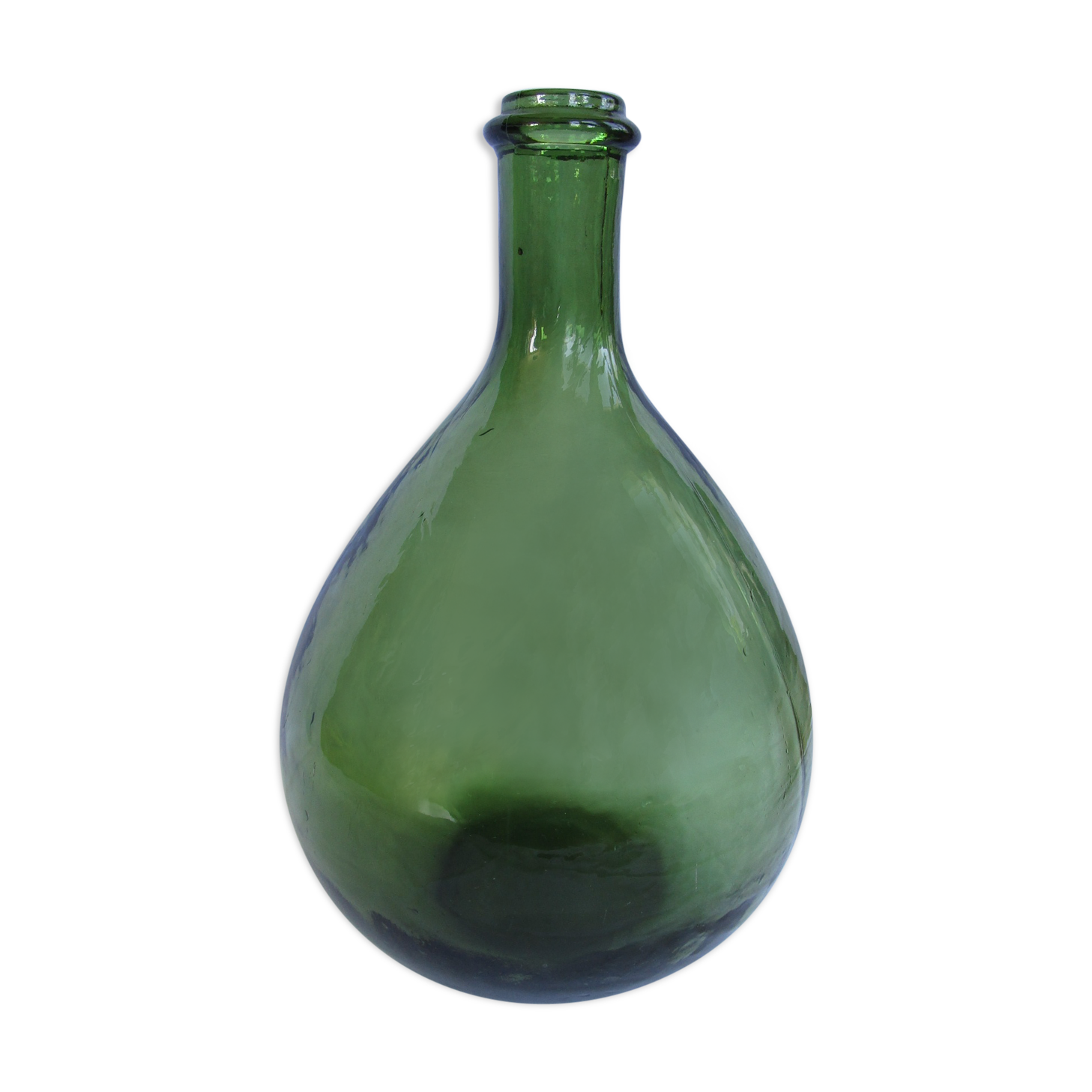 Demijohn green 3 litre glass bottle