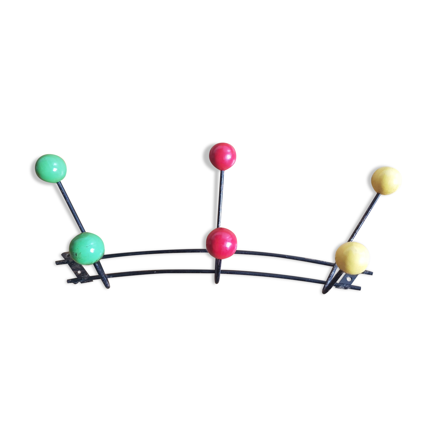 Vintage wall coat rack