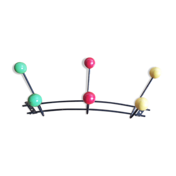 Vintage wall coat rack