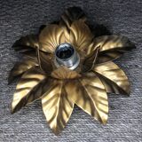Wall light vintage gold metal flower