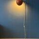 Mid-Century orange floor lamp with "eyeball" shade