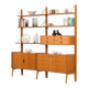 Fredrik A. Kayser teak free standing wall unit for Gustav Bahus, Norway 196