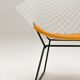 Diamond chair - yellow seatpad