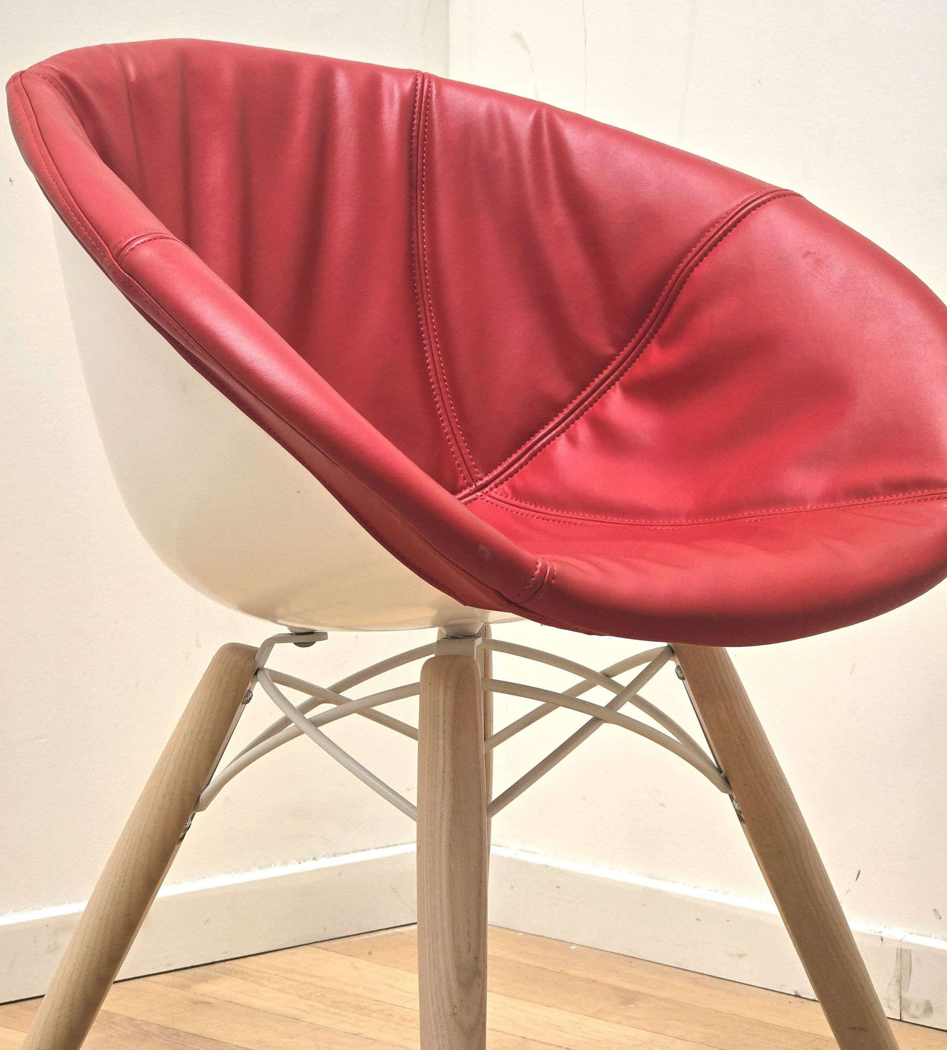 Pair of Gliss Wood 904 armchairs, Pedrali