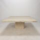 Italian travertine coffee table, 1980s