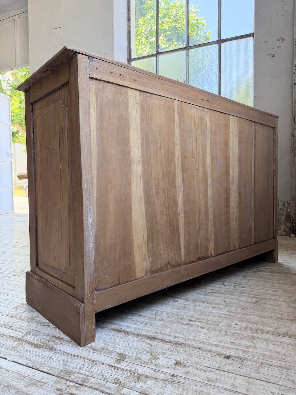 Grainetier meuble de métier en noyer 1950