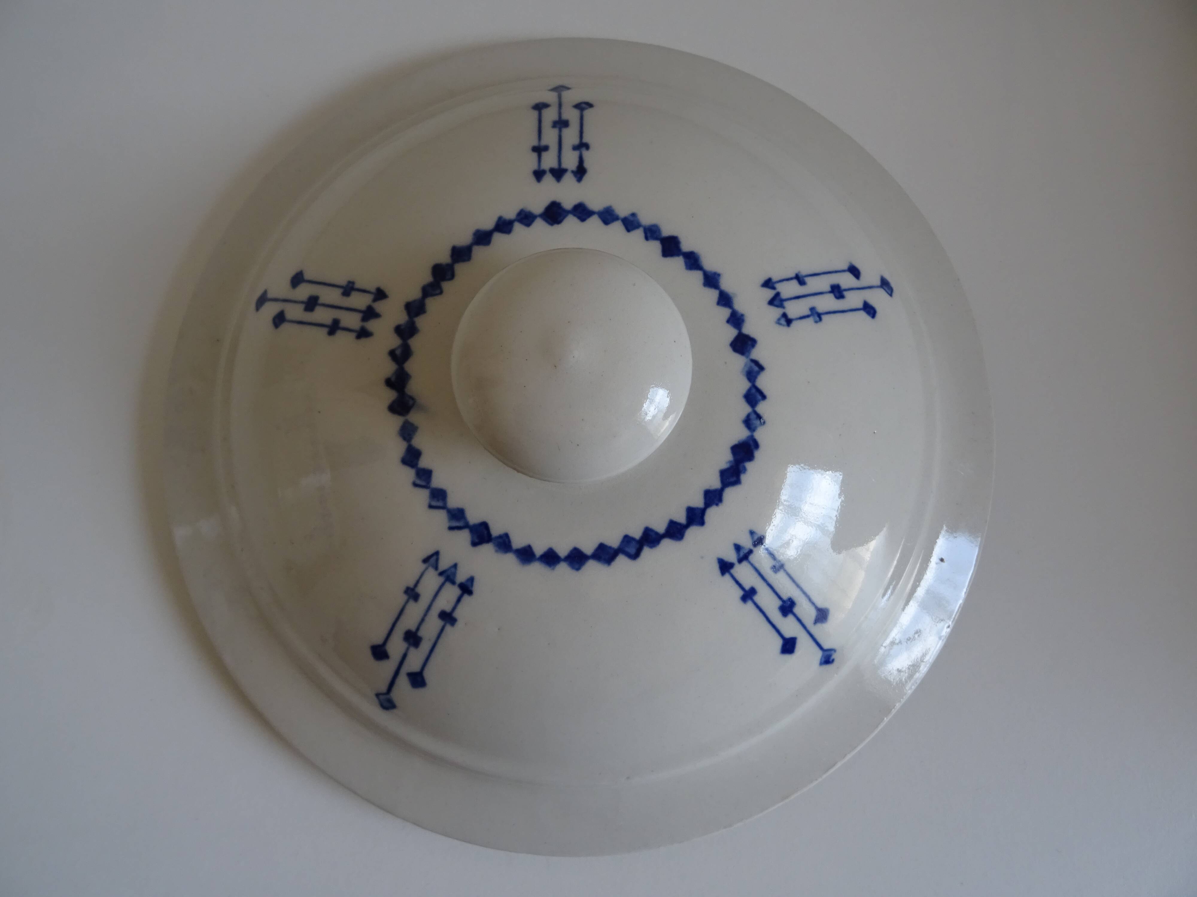 Old earthenware tureen of Saint Uze France