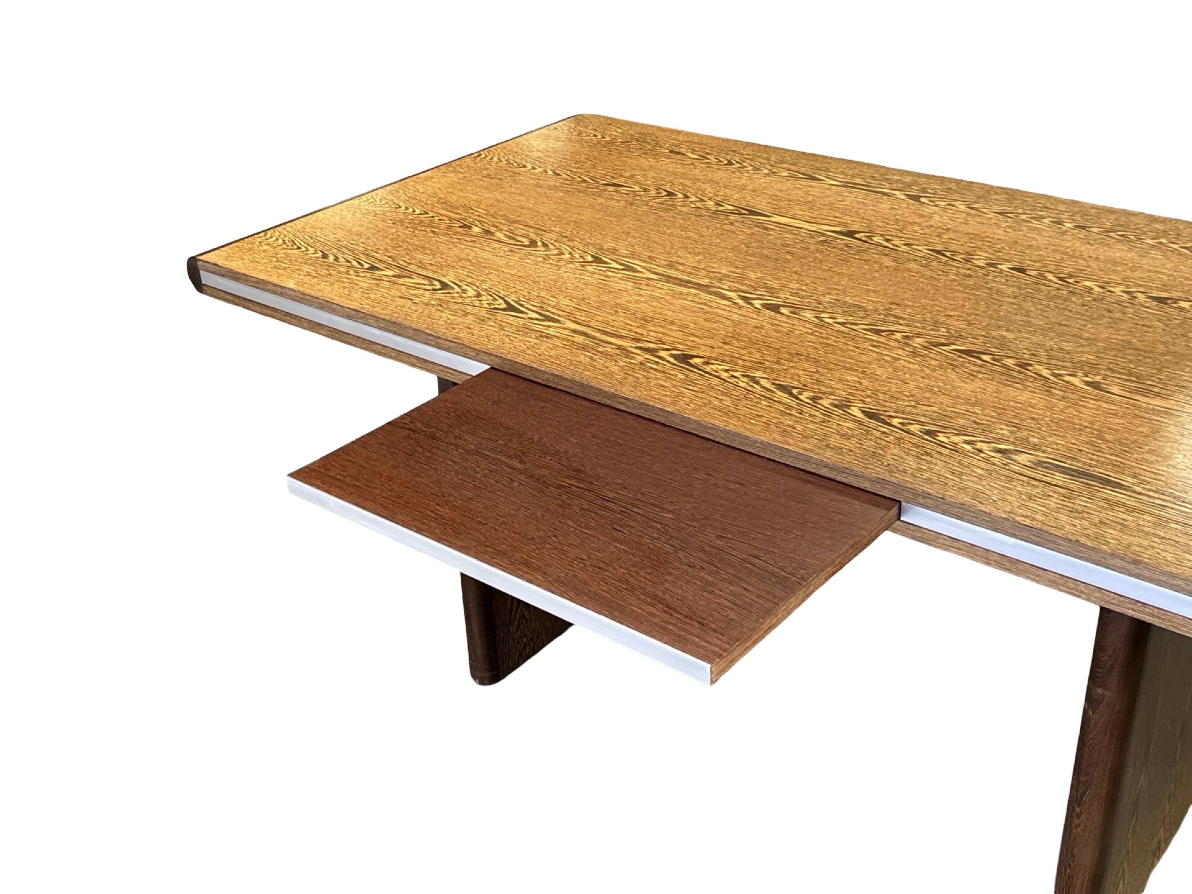 Vintage executive desk - large desk wenge 70s design