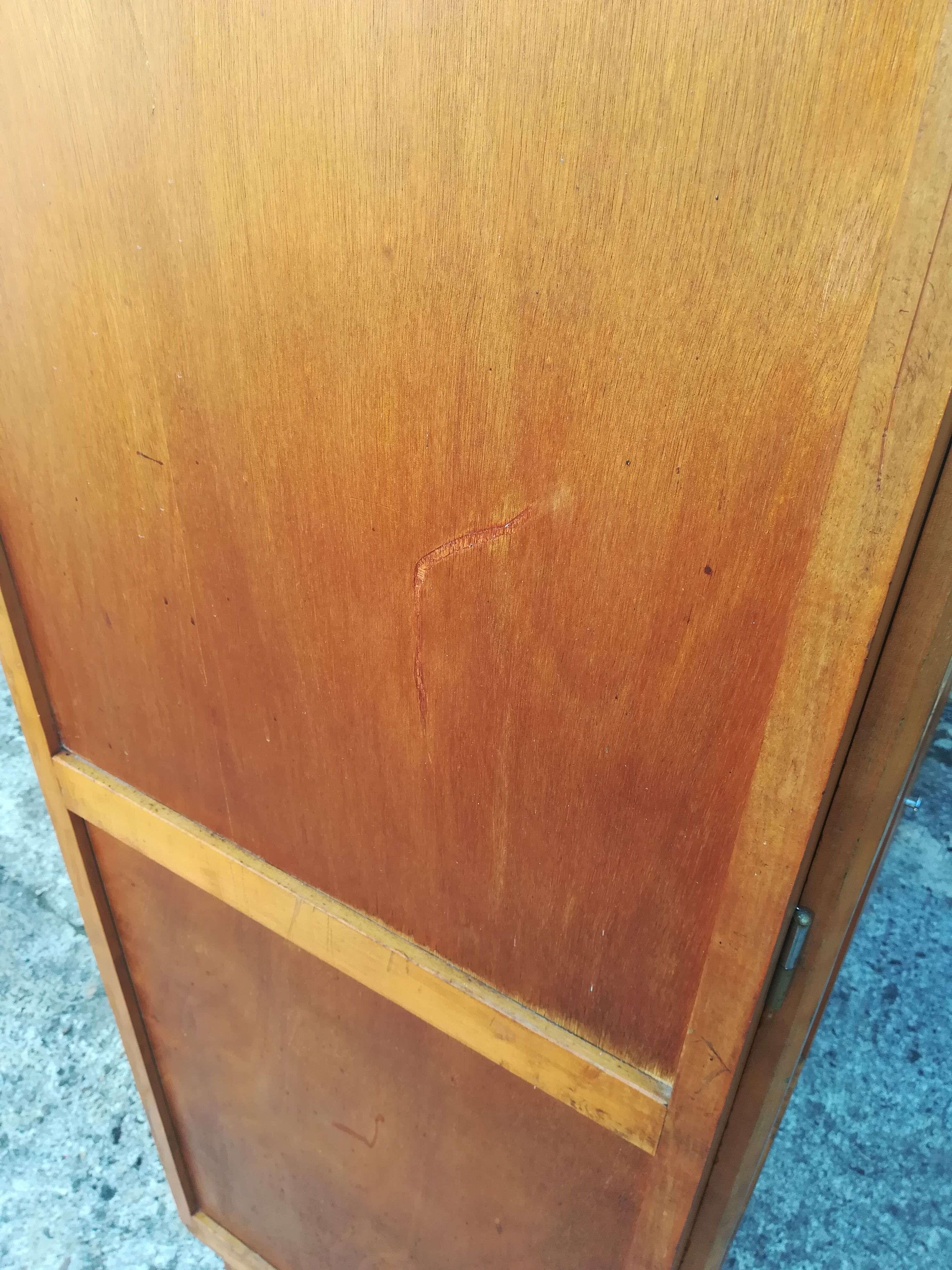 Vintage asymmetrical cabinet