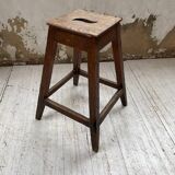 High oak workshop stool