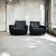 Ensemble de 2 sièges individuels/fauteuils/sièges club vintage