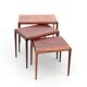 Tables gigognes scandinaves en palissandre de Rio