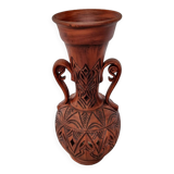 Large Vintage Brown Ceramic Vase, 1960s