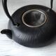 Chinese teapot black cast iron