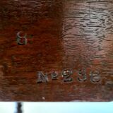 Antique french oak louis philippe coulissen table