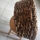 Woven round basket