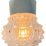 Vintage White Porcelain Ceiling Light, 1970s